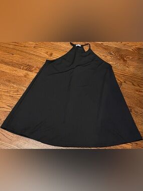 Zara Black Crew Neck Ribbed Top